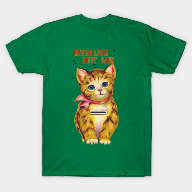 Mewing Lucky Kitty Bank T-Shirt by hansip88